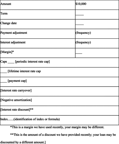 Appendix H To Part 1026 To 12 CFR 1026 ERegulations