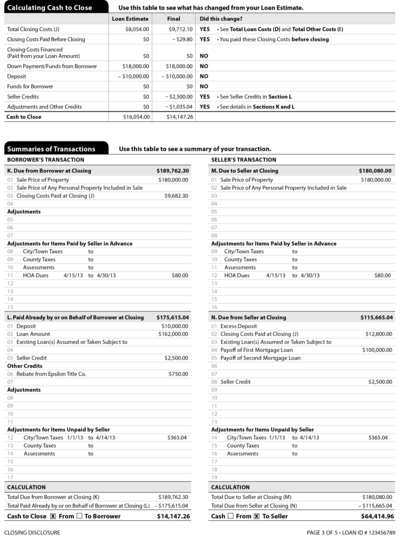 escrow form instructions