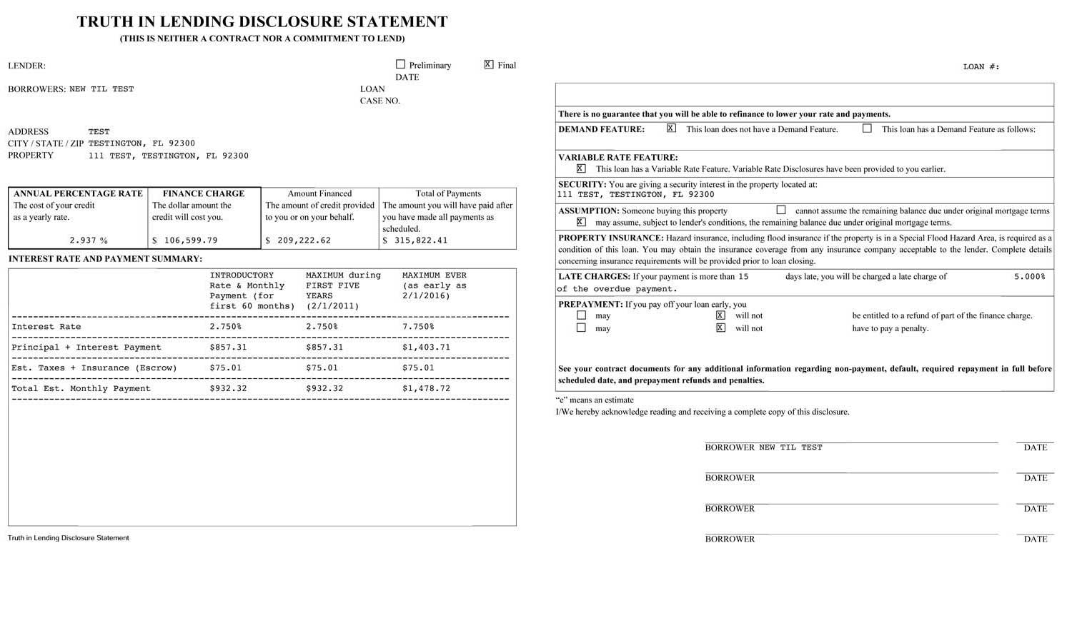 Mortgage Pre Approval Good Faith Estimate