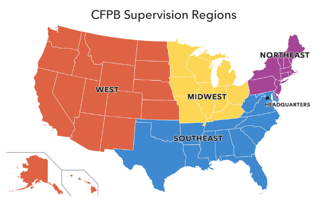 CFPB Supervision Regions