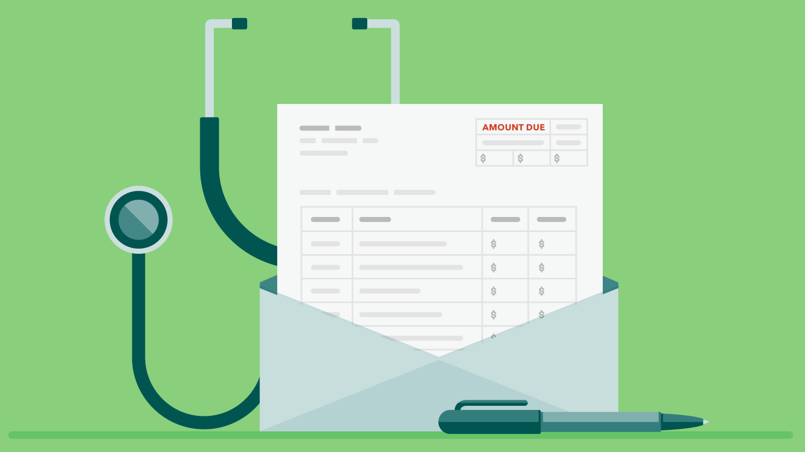 Wrongfully billed Medicare bills illustration