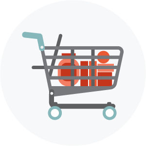 Illustration of a shopping cart