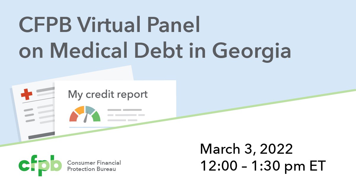 CFPB Virtual Panel On Medical Debt In Georgia | Consumer Financial ...