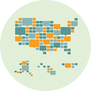 Map of complaint data illustration